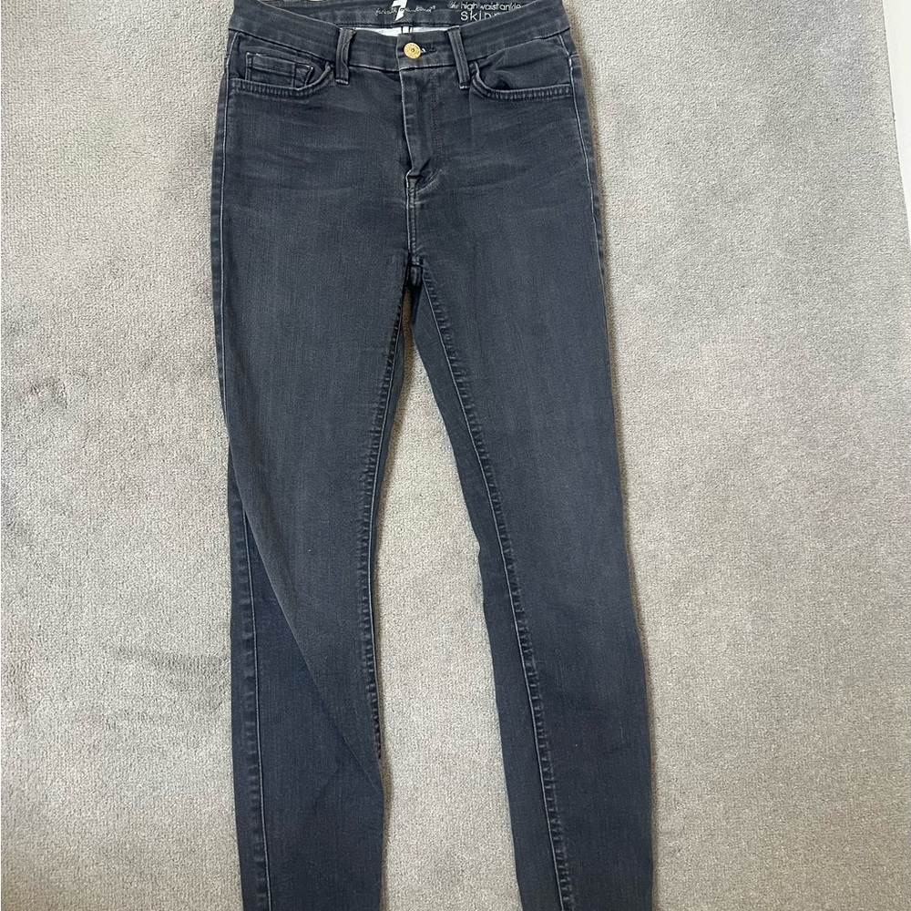 Seven for All Mankind Grey Skinny Jeans